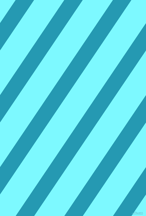 56 degree angle lines stripes, 49 pixel line width, 80 pixel line spacing, Pelorous and Electric Blue angled lines and stripes seamless tileable