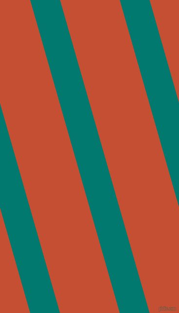 106 degree angle lines stripes, 59 pixel line width, 118 pixel line spacing, Pine Green and Trinidad angled lines and stripes seamless tileable