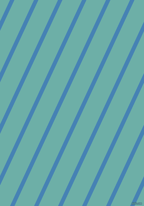 65 degree angle lines stripes, 14 pixel line width, 62 pixel line spacing, Steel Blue and Tradewind angled lines and stripes seamless tileable