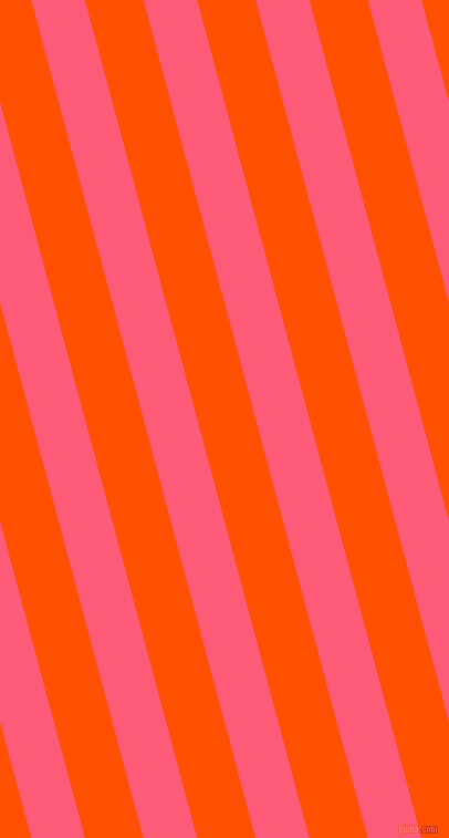 105 degree angle lines stripes, 47 pixel line width, 51 pixel line spacing, Wild Watermelon and International Orange angled lines and stripes seamless tileable