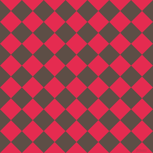 45/135 degree angle diagonal checkered chequered squares checker pattern checkers background, 53 pixel squares size, , Amaranth and Saddle checkers chequered checkered squares seamless tileable
