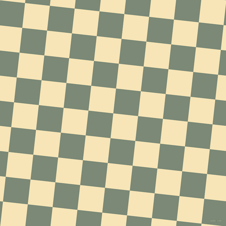 84/174 degree angle diagonal checkered chequered squares checker pattern checkers background, 80 pixel squares size, , Barley White and Spanish Green checkers chequered checkered squares seamless tileable