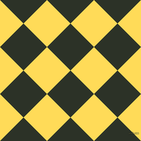 45/135 degree angle diagonal checkered chequered squares checker pattern checkers background, 115 pixel squares size, , Black Forest and Mustard checkers chequered checkered squares seamless tileable