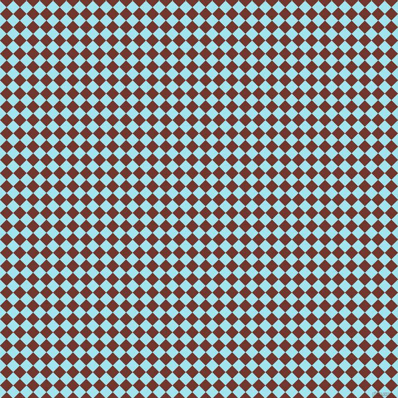 45/135 degree angle diagonal checkered chequered squares checker pattern checkers background, 19 pixel squares size, , Blizzard Blue and Mocha checkers chequered checkered squares seamless tileable