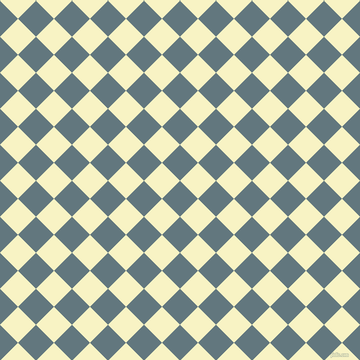 45/135 degree angle diagonal checkered chequered squares checker pattern checkers background, 50 pixel square size, Blue Bayoux and Corn Field checkers chequered checkered squares seamless tileable