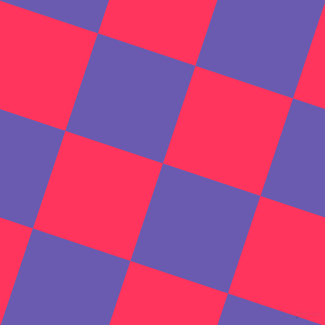 72/162 degree angle diagonal checkered chequered squares checker pattern checkers background, 149 pixel squares size, , Blue Marguerite and Radical Red checkers chequered checkered squares seamless tileable