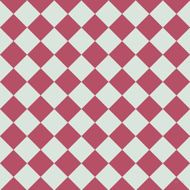 45/135 degree angle diagonal checkered chequered squares checker pattern checkers background, 65 pixel square size, , Blush and Swans Down checkers chequered checkered squares seamless tileable