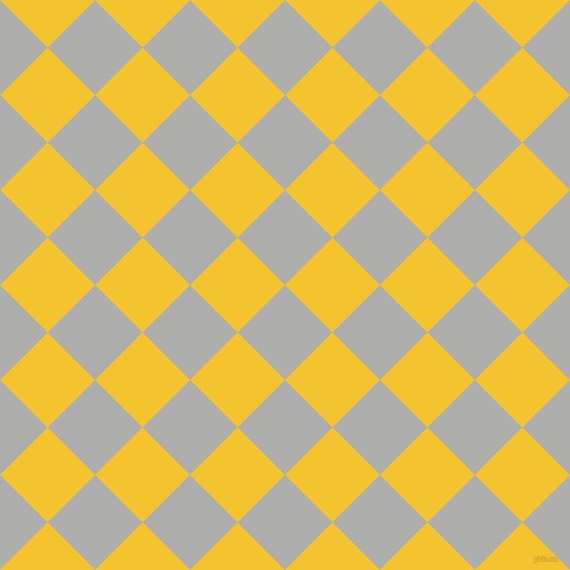 45/135 degree angle diagonal checkered chequered squares checker pattern checkers background, 98 pixel square size, , Bombay and Saffron checkers chequered checkered squares seamless tileable