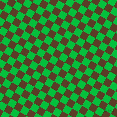 60/150 degree angle diagonal checkered chequered squares checker pattern checkers background, 25 pixel square size, , Bracken and Dark Pastel Green checkers chequered checkered squares seamless tileable