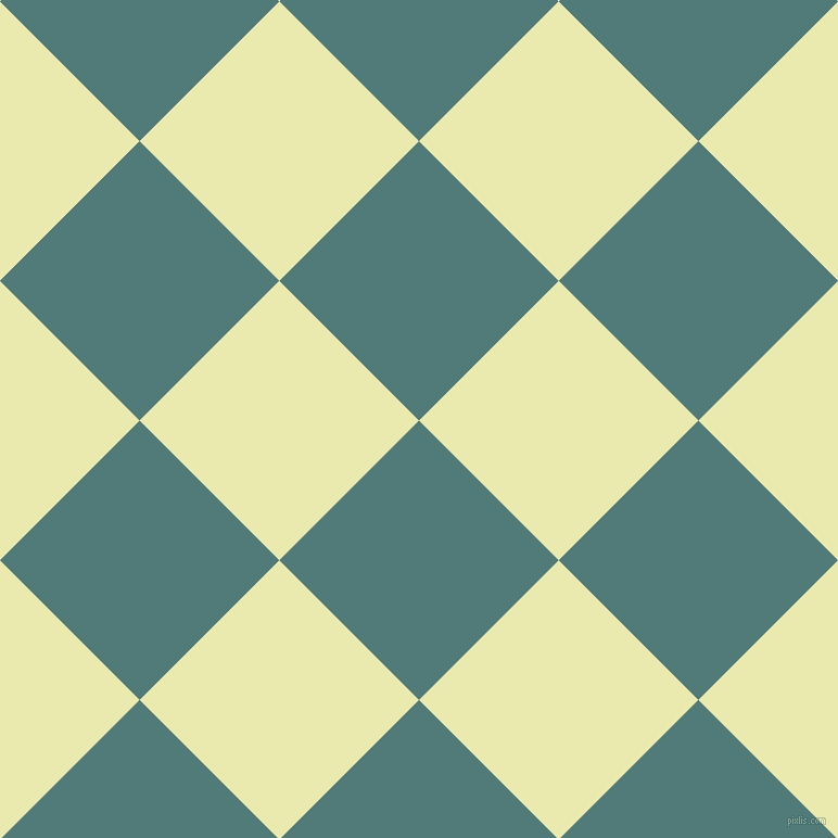 45/135 degree angle diagonal checkered chequered squares checker pattern checkers background, 182 pixel squares size, , Breaker Bay and Medium Goldenrod checkers chequered checkered squares seamless tileable