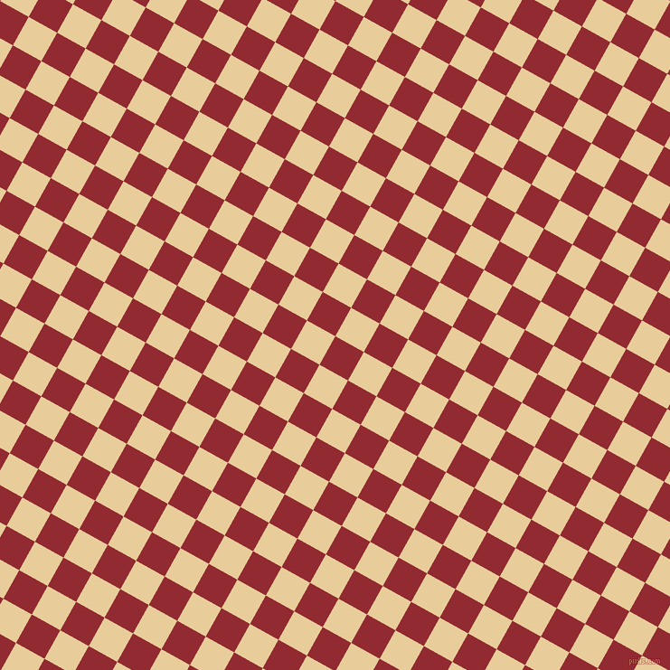 61/151 degree angle diagonal checkered chequered squares checker pattern checkers background, 36 pixel squares size, , Bright Red and Chamois checkers chequered checkered squares seamless tileable