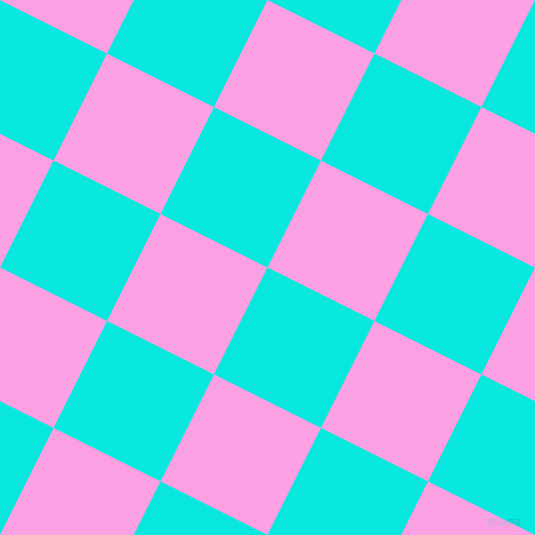 63/153 degree angle diagonal checkered chequered squares checker pattern checkers background, 135 pixel square size, , Bright Turquoise and Lavender Rose checkers chequered checkered squares seamless tileable