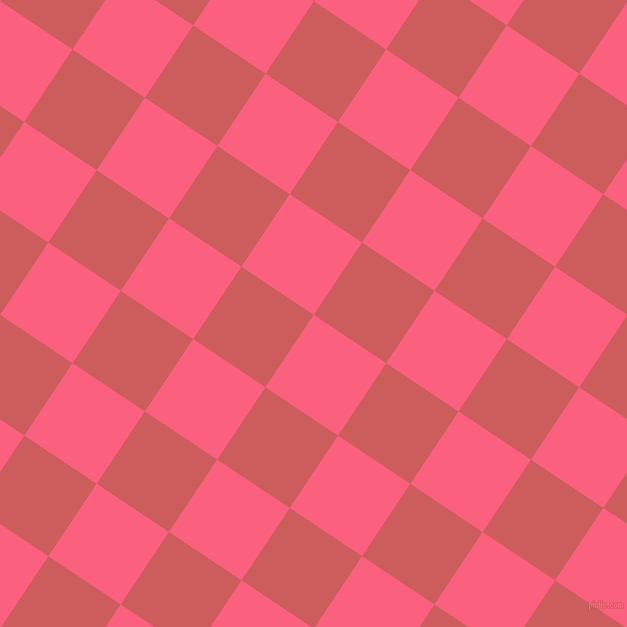 56/146 degree angle diagonal checkered chequered squares checker pattern checkers background, 87 pixel squares size, , Brink Pink and Indian Red checkers chequered checkered squares seamless tileable