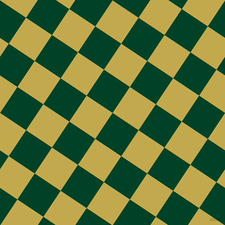 56/146 degree angle diagonal checkered chequered squares checker pattern checkers background, 109 pixel squares size, , British Racing Green and Sundance checkers chequered checkered squares seamless tileable