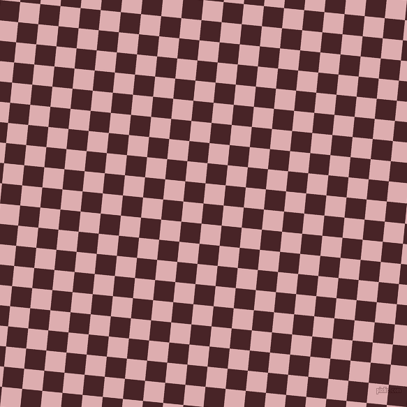 84/174 degree angle diagonal checkered chequered squares checker pattern checkers background, 29 pixel square size, , Bulgarian Rose and Pale Chestnut checkers chequered checkered squares seamless tileable