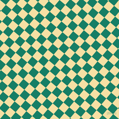 50/140 degree angle diagonal checkered chequered squares checker pattern checkers background, 29 pixel square size, Buttermilk and Deep Sea checkers chequered checkered squares seamless tileable