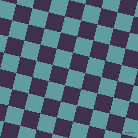 76/166 degree angle diagonal checkered chequered squares checker pattern checkers background, 59 pixel squares size, , Cadet Blue and Jagger checkers chequered checkered squares seamless tileable