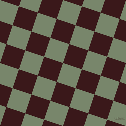 72/162 degree angle diagonal checkered chequered squares checker pattern checkers background, 64 pixel square size, , Camouflage Green and Rustic Red checkers chequered checkered squares seamless tileable