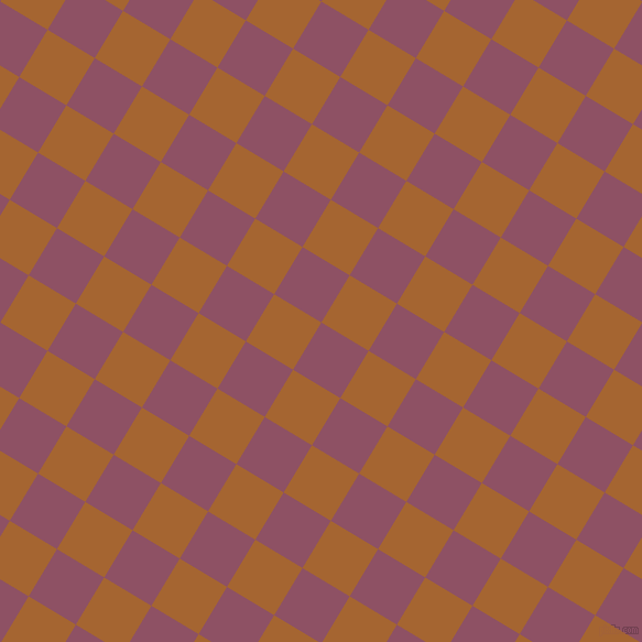 59/149 degree angle diagonal checkered chequered squares checker pattern checkers background, 50 pixel square size, , Cannon Pink and Mai Tai checkers chequered checkered squares seamless tileable