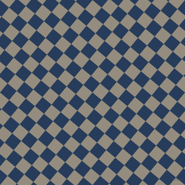 50/140 degree angle diagonal checkered chequered squares checker pattern checkers background, 40 pixel squares size, , Catalina Blue and Heathered Grey checkers chequered checkered squares seamless tileable