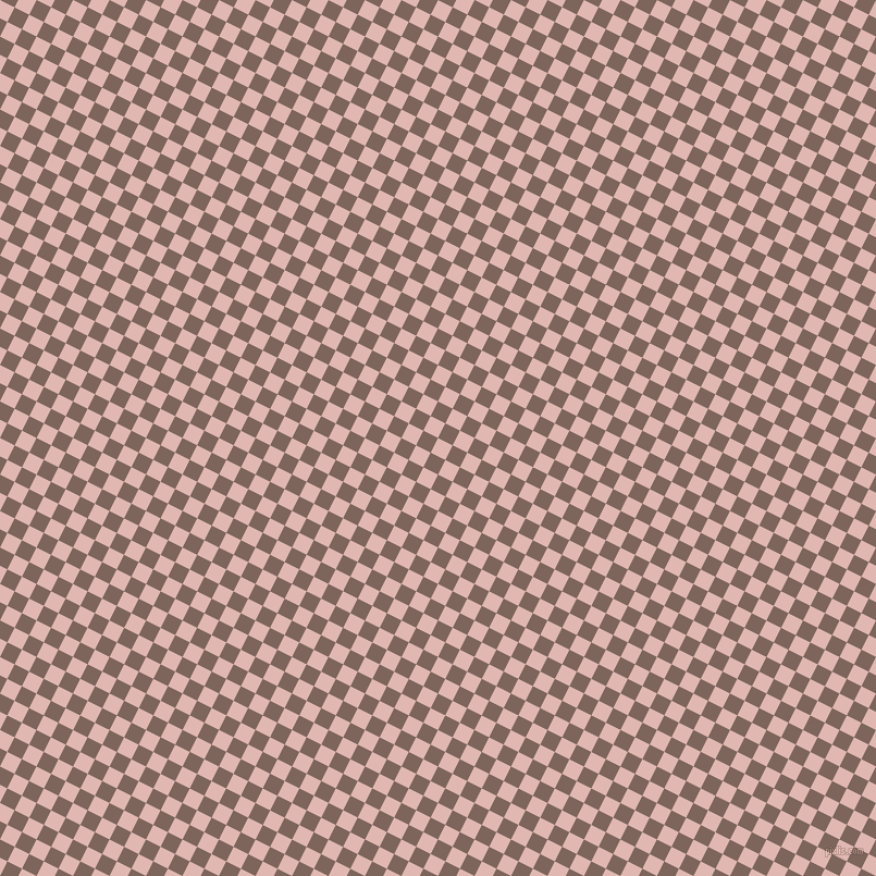 63/153 degree angle diagonal checkered chequered squares checker pattern checkers background, 15 pixel square size, Cavern Pink and Russett checkers chequered checkered squares seamless tileable