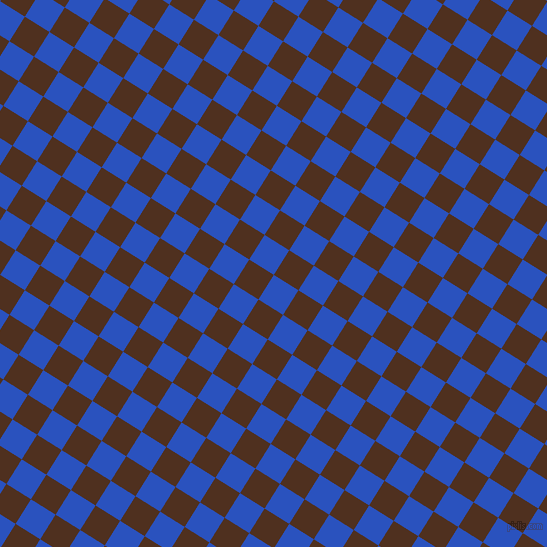 58/148 degree angle diagonal checkered chequered squares checker pattern checkers background, 29 pixel squares size, , Cerulean Blue and Indian Tan checkers chequered checkered squares seamless tileable