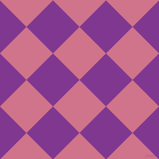 45/135 degree angle diagonal checkered chequered squares checker pattern checkers background, 129 pixel square size, , Charm and Vivid Violet checkers chequered checkered squares seamless tileable