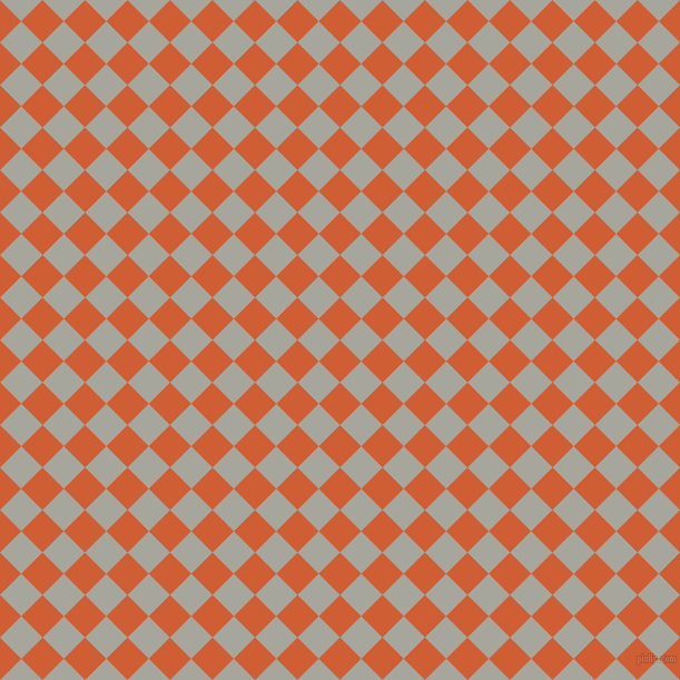 45/135 degree angle diagonal checkered chequered squares checker pattern checkers background, 27 pixel squares size, , Chilean Fire and Foggy Grey checkers chequered checkered squares seamless tileable