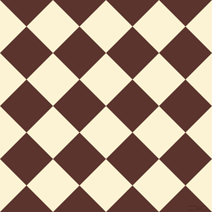 45/135 degree angle diagonal checkered chequered squares checker pattern checkers background, 73 pixel squares size, , China Ivory and Redwood checkers chequered checkered squares seamless tileable