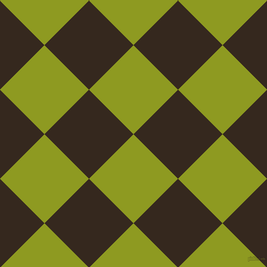 45/135 degree angle diagonal checkered chequered squares checker pattern checkers background, 129 pixel squares size, , Citron and Cocoa Brown checkers chequered checkered squares seamless tileable