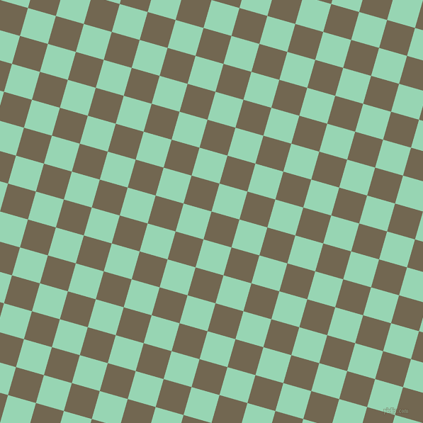 74/164 degree angle diagonal checkered chequered squares checker pattern checkers background, 41 pixel square size, , Coffee and Vista Blue checkers chequered checkered squares seamless tileable