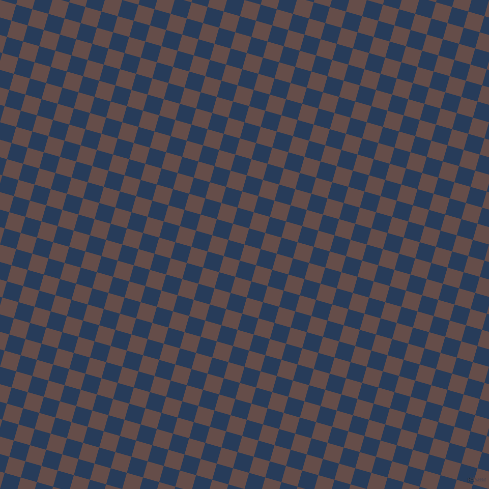 74/164 degree angle diagonal checkered chequered squares checker pattern checkers background, 33 pixel square size, , Congo Brown and Catalina Blue checkers chequered checkered squares seamless tileable