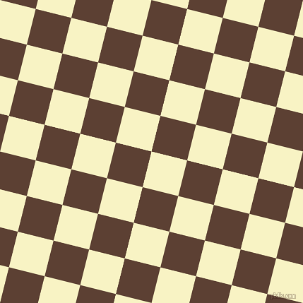76/166 degree angle diagonal checkered chequered squares checker pattern checkers background, 52 pixel squares size, Corn Field and Very Dark Brown checkers chequered checkered squares seamless tileable