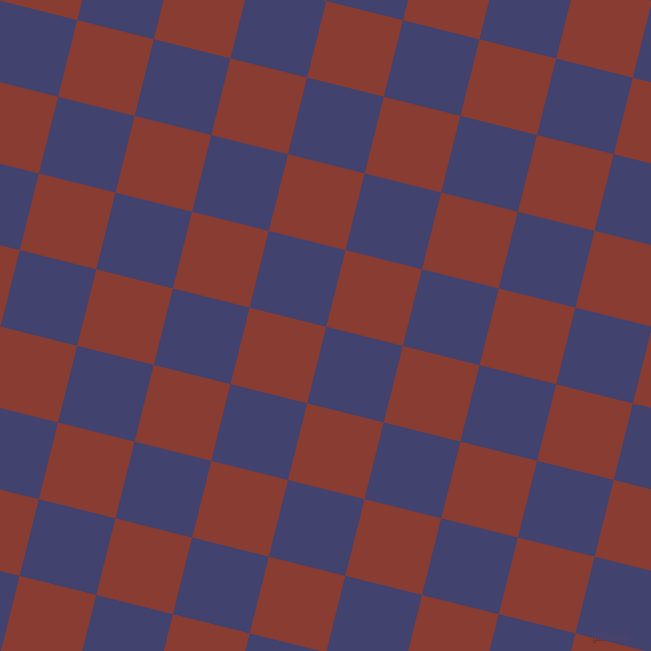 76/166 degree angle diagonal checkered chequered squares checker pattern checkers background, 79 pixel square size, Corn Flower Blue and Prairie Sand checkers chequered checkered squares seamless tileable
