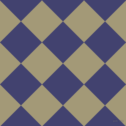 45/135 degree angle diagonal checkered chequered squares checker pattern checkers background, 100 pixel squares size, , Corn Flower Blue and Tallow checkers chequered checkered squares seamless tileable
