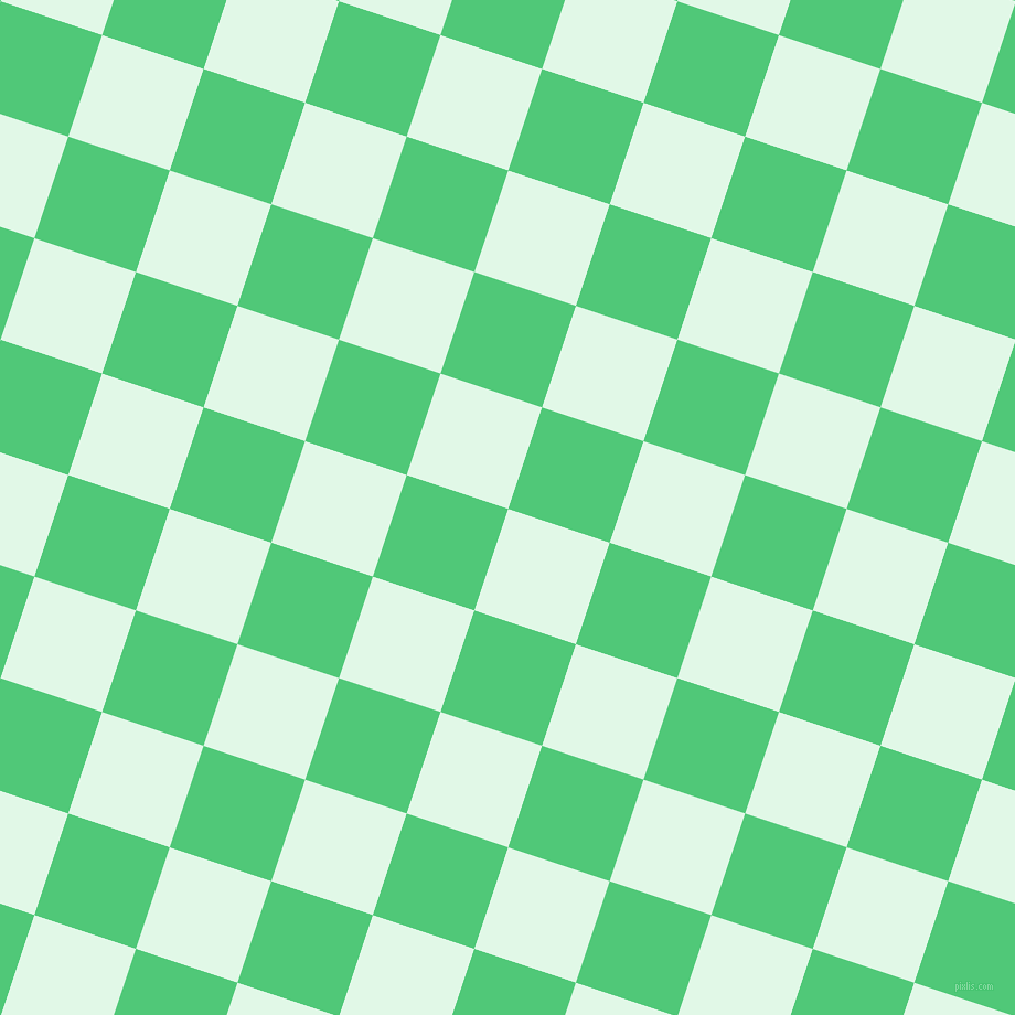 72/162 degree angle diagonal checkered chequered squares checker pattern checkers background, 97 pixel square size, , Cosmic Latte and Emerald checkers chequered checkered squares seamless tileable