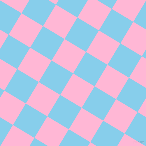 59/149 degree angle diagonal checkered chequered squares checker pattern checkers background, 86 pixel square size, , Cotton Candy and Sky Blue checkers chequered checkered squares seamless tileable