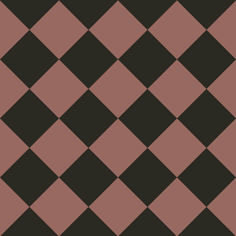 45/135 degree angle diagonal checkered chequered squares checker pattern checkers background, 145 pixel squares size, , Dark Chestnut and Maire checkers chequered checkered squares seamless tileable