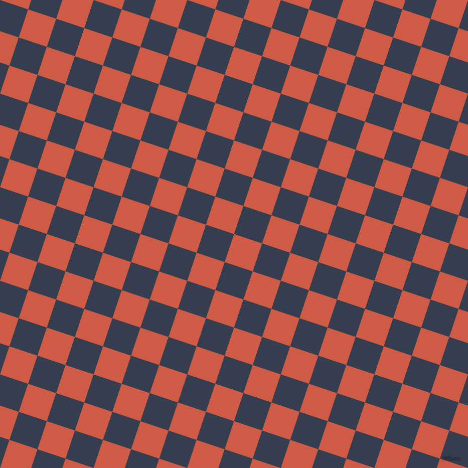 72/162 degree angle diagonal checkered chequered squares checker pattern checkers background, 59 pixel square size, , Dark Coral and Cloud Burst checkers chequered checkered squares seamless tileable