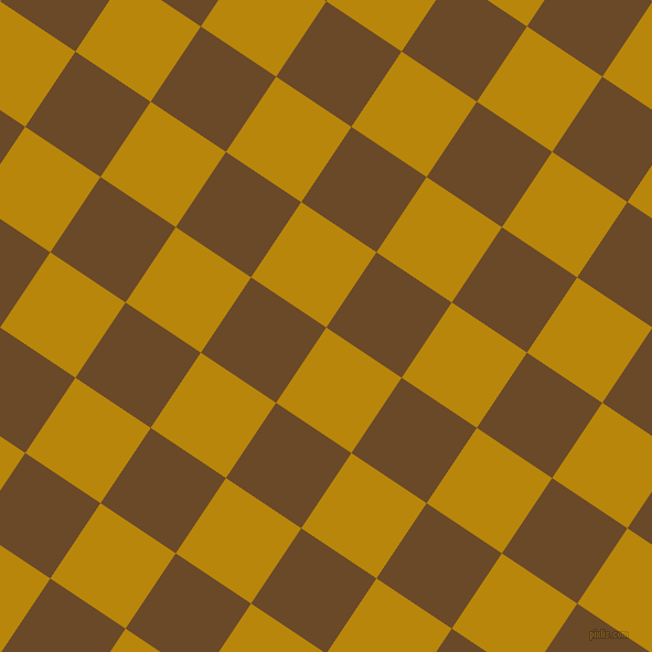 56/146 degree angle diagonal checkered chequered squares checker pattern checkers background, 82 pixel squares size, , Dark Goldenrod and Cafe Royale checkers chequered checkered squares seamless tileable
