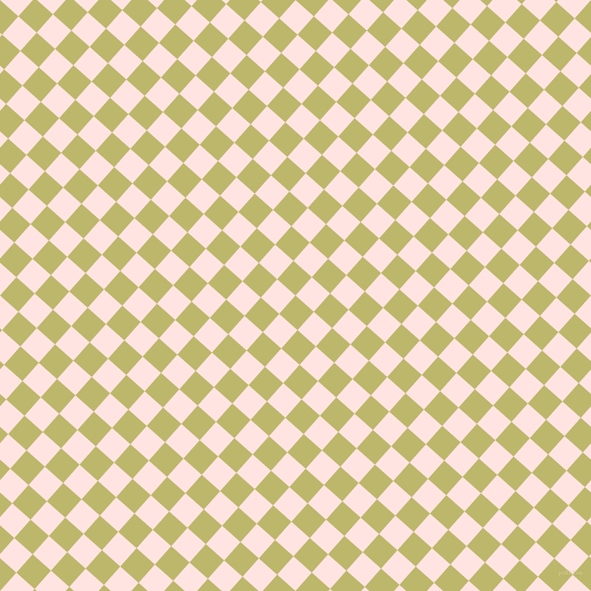 48/138 degree angle diagonal checkered chequered squares checker pattern checkers background, 35 pixel squares size, , Dark Khaki and Misty Rose checkers chequered checkered squares seamless tileable