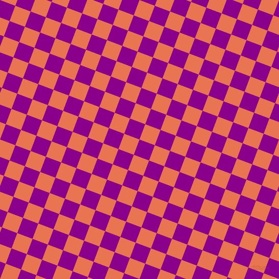 69/159 degree angle diagonal checkered chequered squares checker pattern checkers background, 32 pixel squares size, , Dark Magenta and Burnt Sienna checkers chequered checkered squares seamless tileable