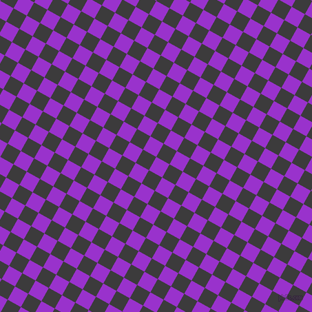 61/151 degree angle diagonal checkered chequered squares checker pattern checkers background, 22 pixel square size, , Dark Orchid and Fuscous Grey checkers chequered checkered squares seamless tileable