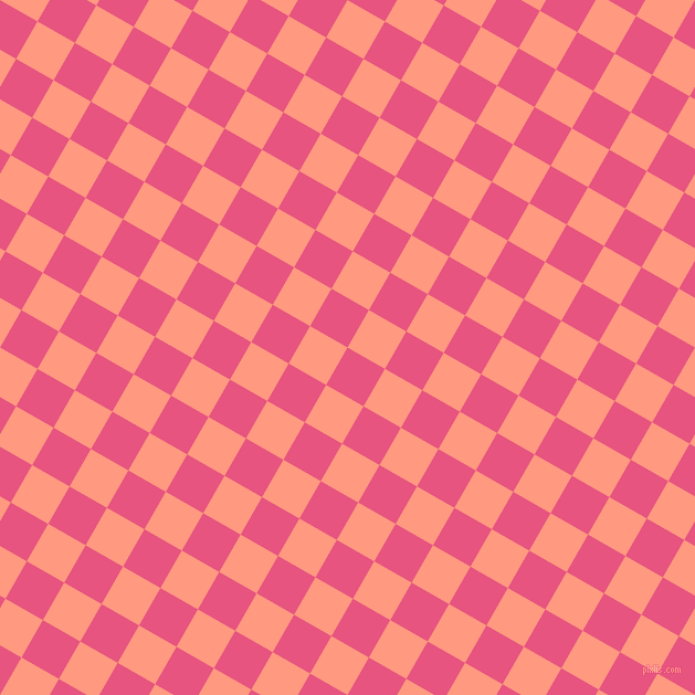 60/150 degree angle diagonal checkered chequered squares checker pattern checkers background, 39 pixel squares size, , Dark Pink and Vivid Tangerine checkers chequered checkered squares seamless tileable