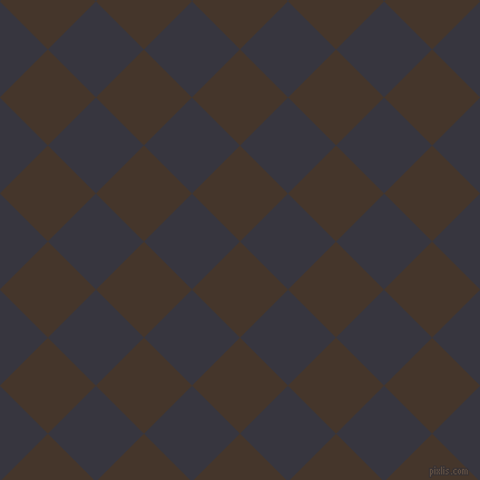 45/135 degree angle diagonal checkered chequered squares checker pattern checkers background, 61 pixel square size, , Dark Rum and Revolver checkers chequered checkered squares seamless tileable