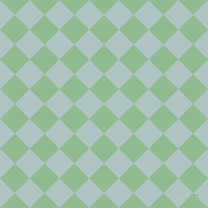 45/135 degree angle diagonal checkered chequered squares checker pattern checkers background, 41 pixel squares size, , Dark Sea Green and Jungle Mist checkers chequered checkered squares seamless tileable