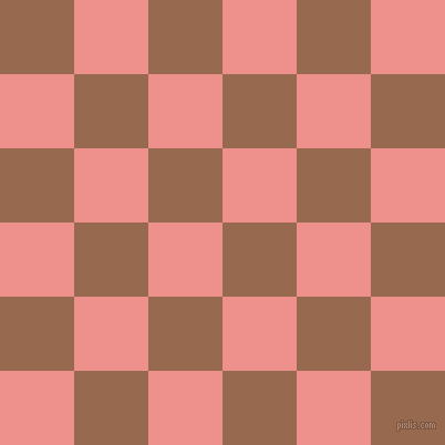 checkered chequered squares checkers background checker pattern, 67 pixel squares size, , Dark Tan and Sweet Pink checkers chequered checkered squares seamless tileable