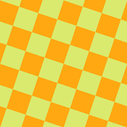 72/162 degree angle diagonal checkered chequered squares checker pattern checkers background, 68 pixel squares size, , Dark Tangerine and Mindaro checkers chequered checkered squares seamless tileable