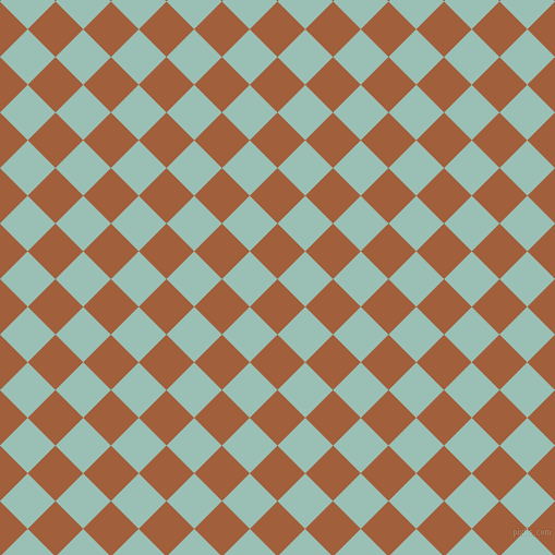 45/135 degree angle diagonal checkered chequered squares checker pattern checkers background, 36 pixel squares size, , Desert and Shadow Green checkers chequered checkered squares seamless tileable