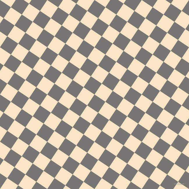 56/146 degree angle diagonal checkered chequered squares checker pattern checkers background, 45 pixel squares size, , Dove Grey and Egg Sour checkers chequered checkered squares seamless tileable